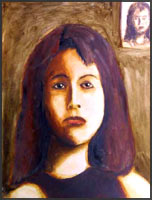 Abstract Portrait #33 - Brown Haired Girl by James Homer Brown